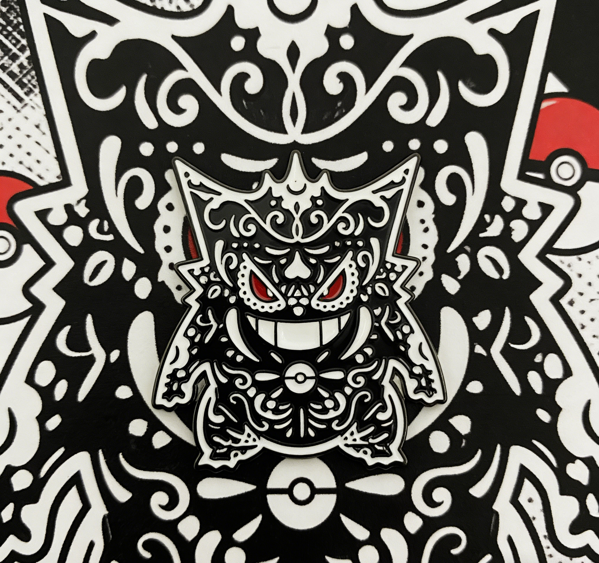Pokemon Day of the Dead Gengar Pin