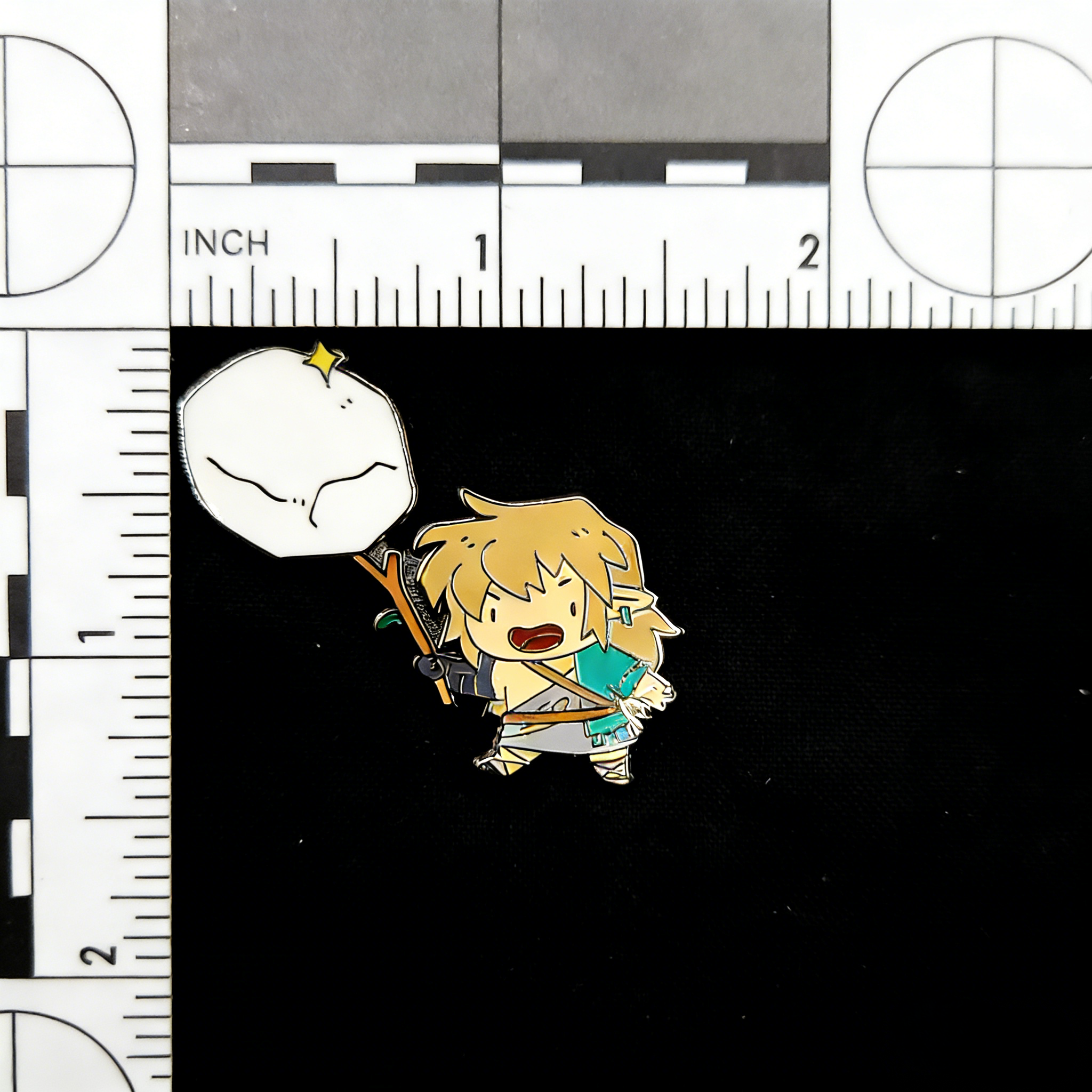 The Legend of Zelda Chibi Link and Rock Pin
